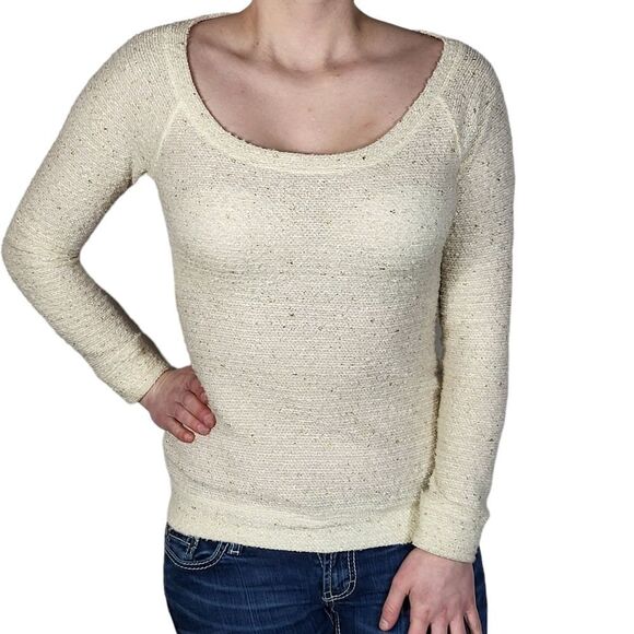 Maurices White Sprinkle women's Sweater - Picture 1 of 7
